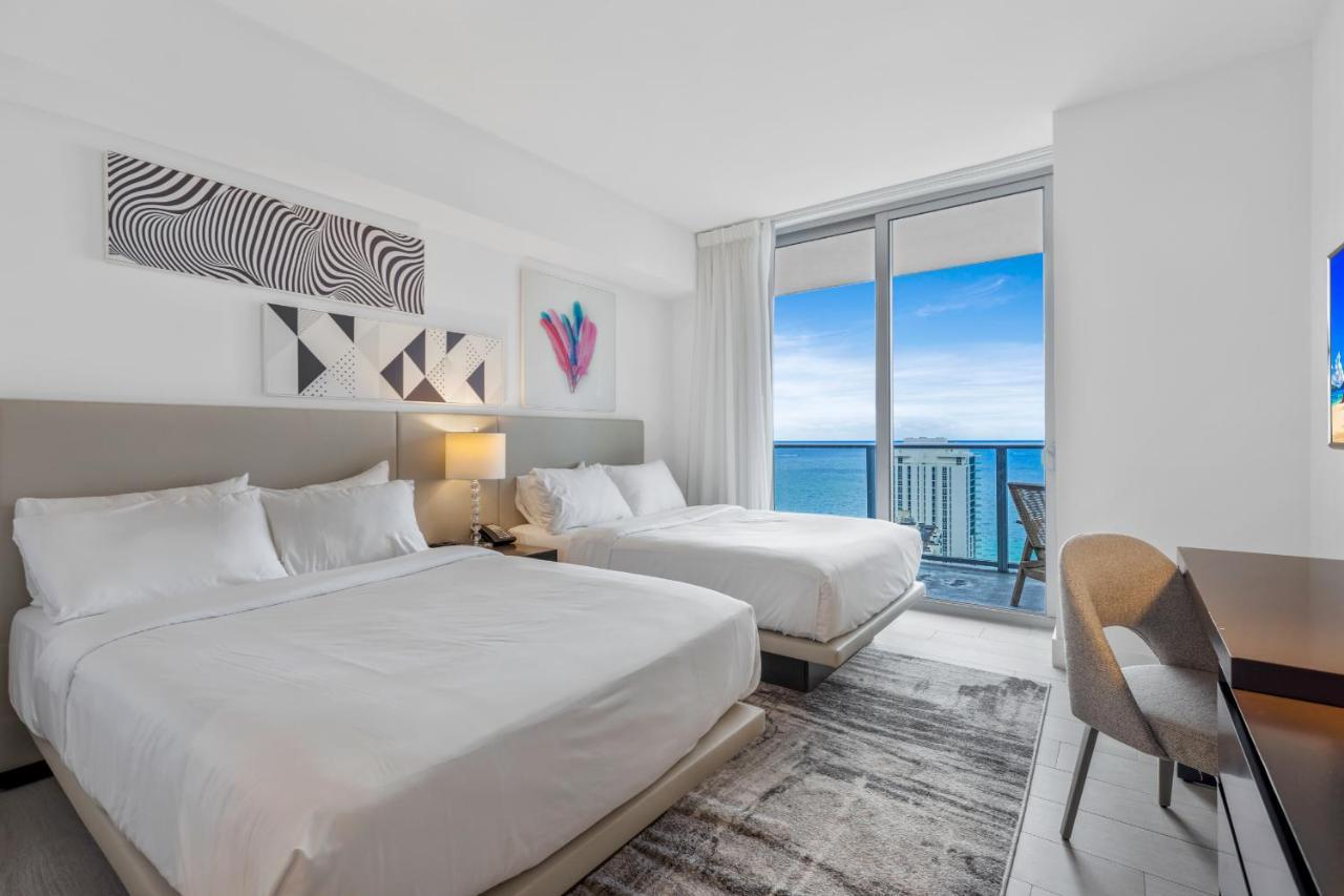 Hyde House - Luxury Waterfront 2Br 2Ba Apartment Suite With Direct Ocean View, Roof Top Pool, Resort Amenities ฮอลลีวูด ภายนอก รูปภาพ