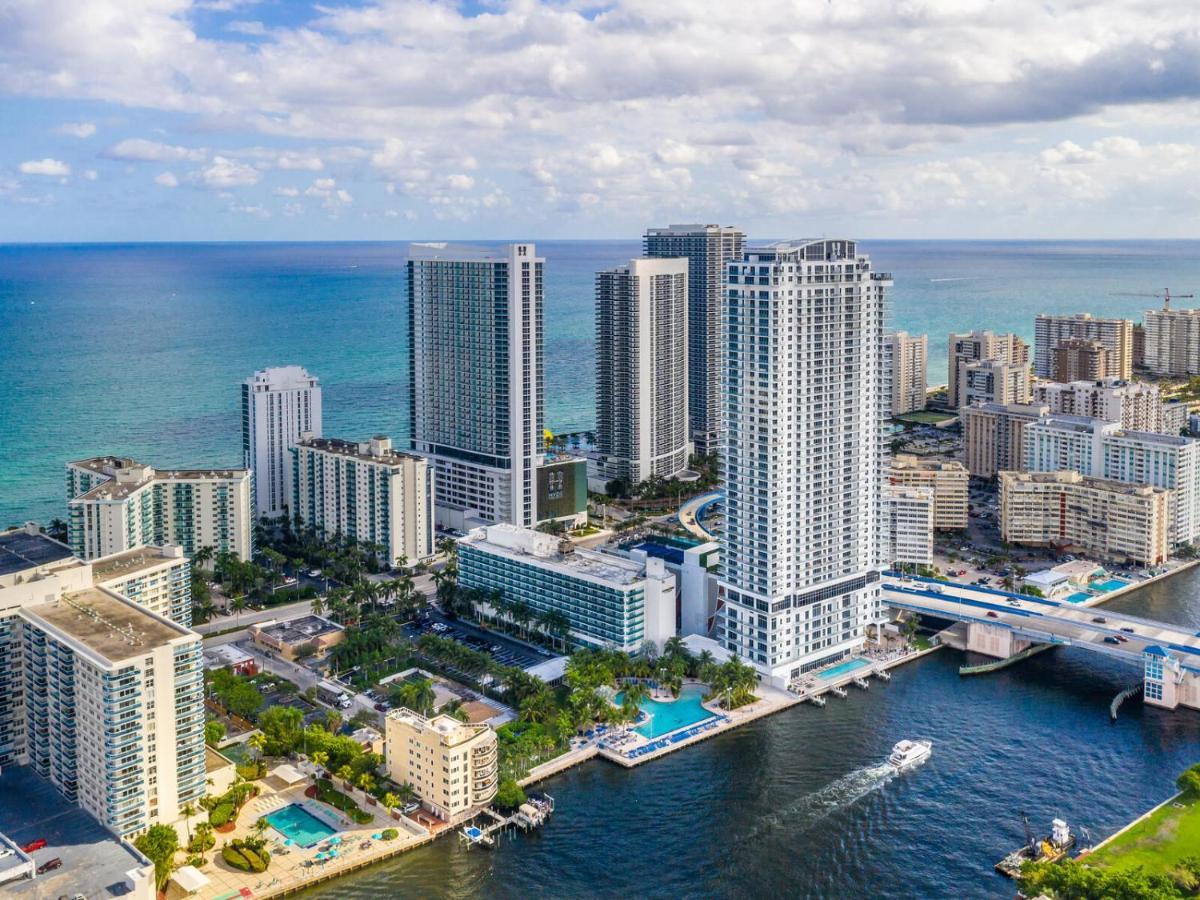 Hyde House - Luxury Waterfront 2Br 2Ba Apartment Suite With Direct Ocean View, Roof Top Pool, Resort Amenities ฮอลลีวูด ภายนอก รูปภาพ